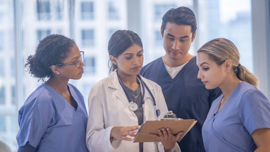 Equipo médico profesional